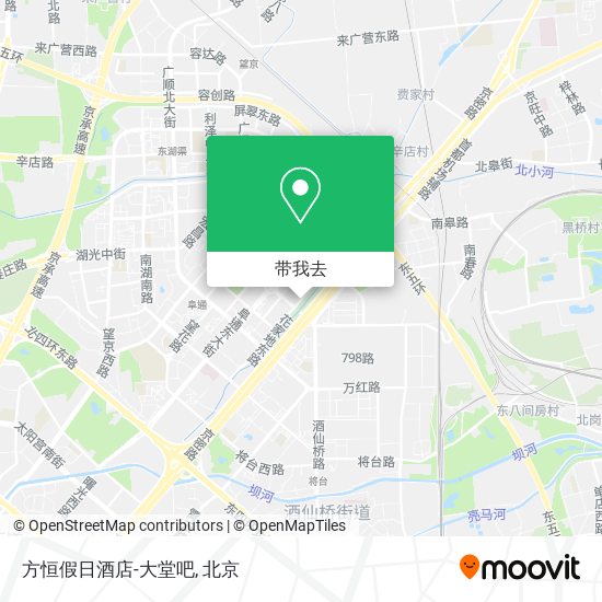 方恒假日酒店-大堂吧地图