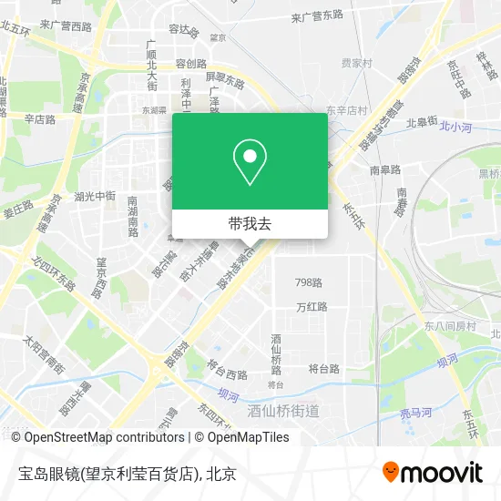 宝岛眼镜(望京利莹百货店)地图