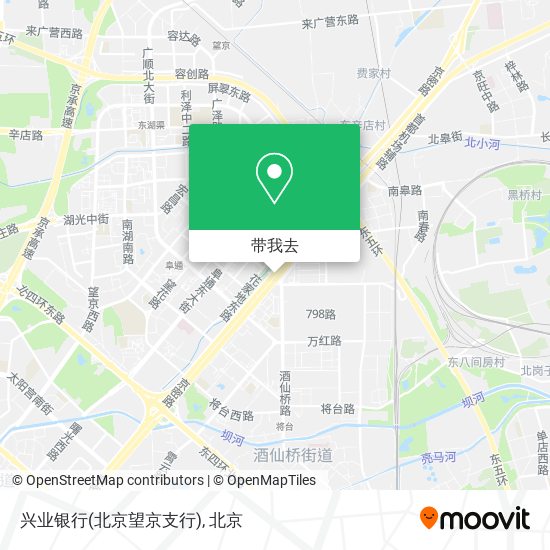 兴业银行(北京望京支行)地图