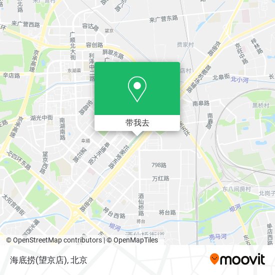 海底捞(望京店)地图