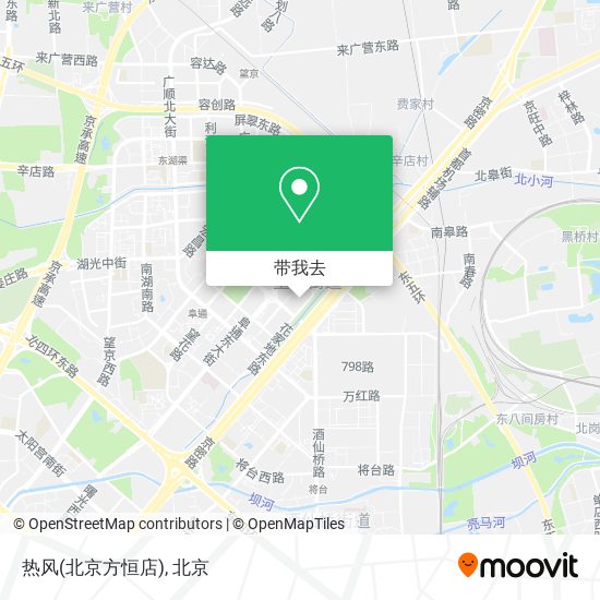 热风(北京方恒店)地图