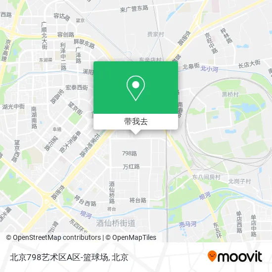 北京798艺术区A区-篮球场地图