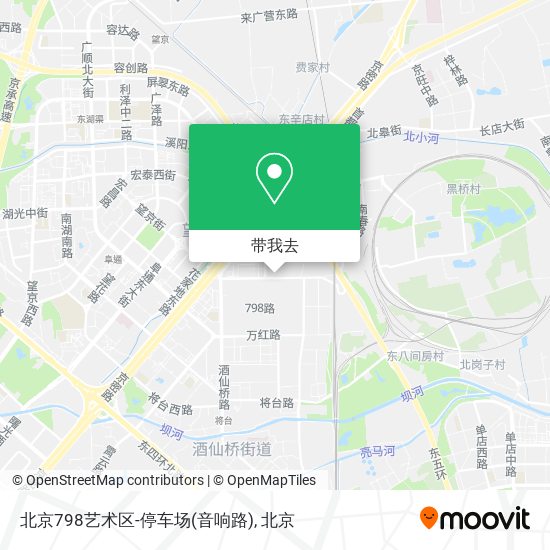 北京798艺术区-停车场(音响路)地图