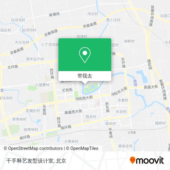 千手释艺发型设计室地图