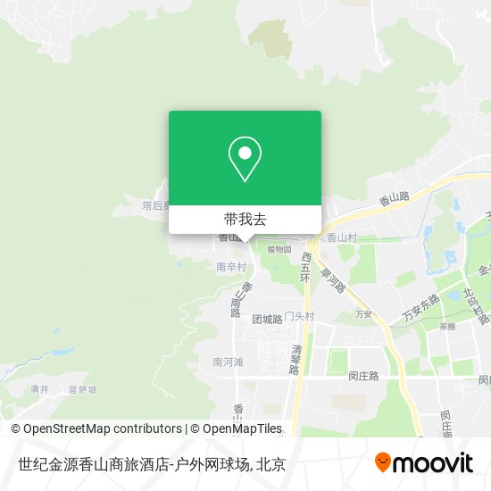 世纪金源香山商旅酒店-户外网球场地图