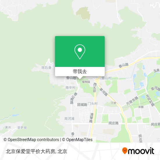 北京保爱堂平价大药房地图