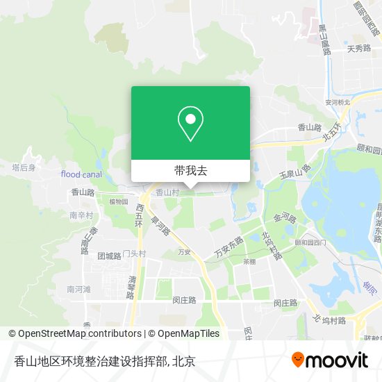 香山地区环境整治建设指挥部地图
