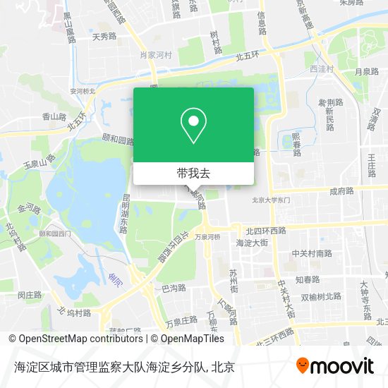 海淀区城市管理监察大队海淀乡分队地图