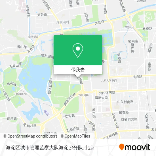 海淀区城市管理监察大队海淀乡分队地图
