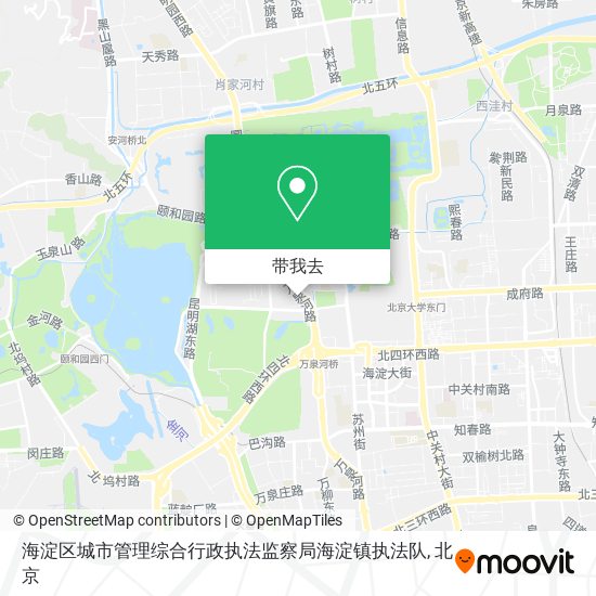 海淀区城市管理综合行政执法监察局海淀镇执法队地图