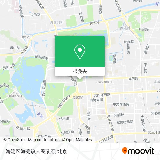 海淀区海淀镇人民政府地图