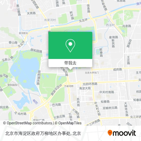 北京市海淀区政府万柳地区办事处地图