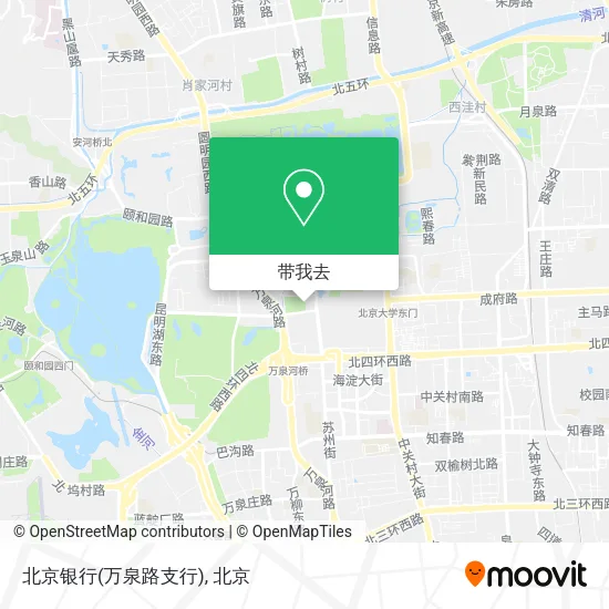 北京银行(万泉路支行)地图