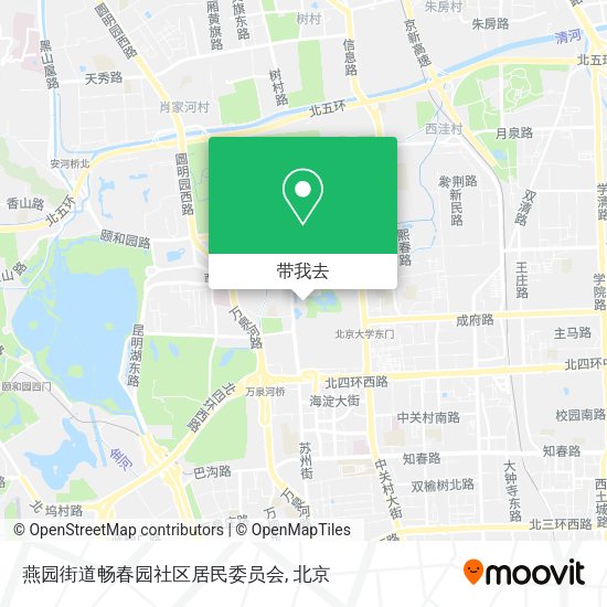 燕园街道畅春园社区居民委员会地图