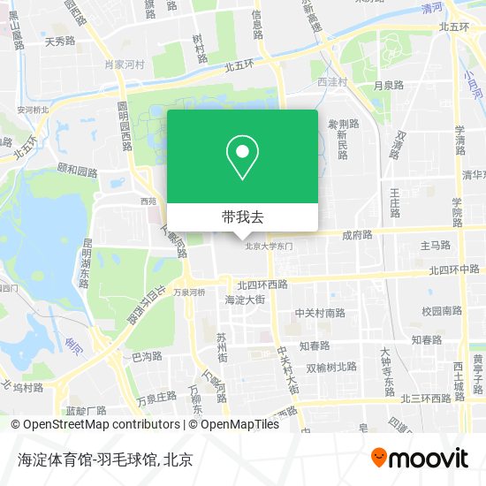 海淀体育馆-羽毛球馆地图
