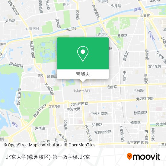 北京大学(燕园校区)-第一教学楼地图