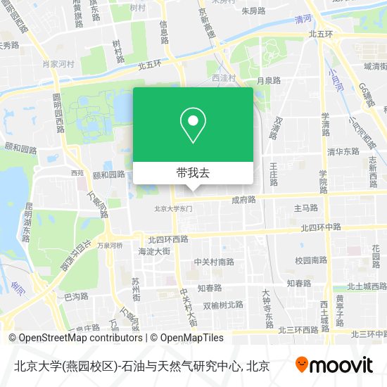北京大学(燕园校区)-石油与天然气研究中心地图
