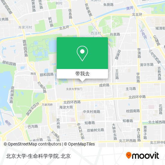 北京大学-生命科学学院地图
