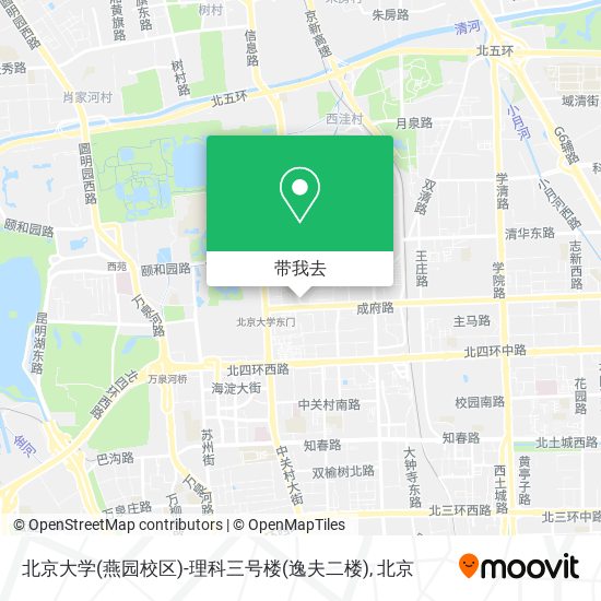 北京大学(燕园校区)-理科三号楼(逸夫二楼)地图