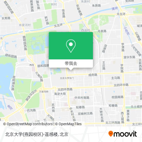 北京大学(燕园校区)-遥感楼地图