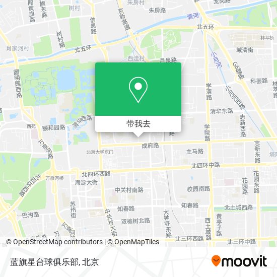 蓝旗星台球俱乐部地图