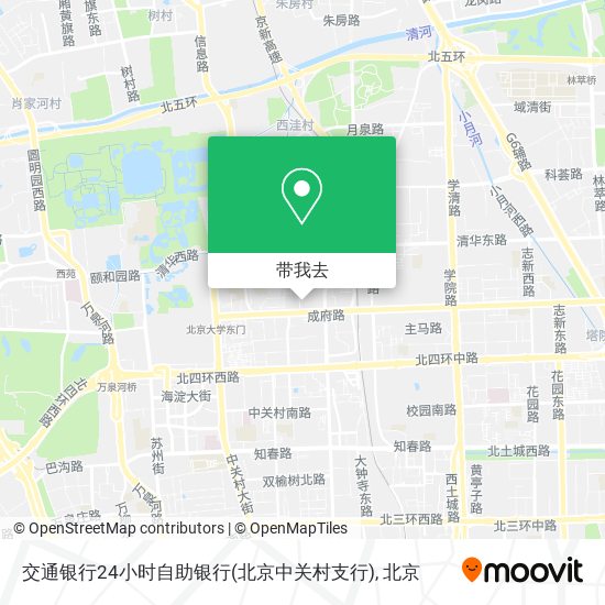 交通银行24小时自助银行(北京中关村支行)地图