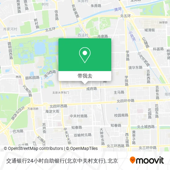 交通银行24小时自助银行(北京中关村支行)地图
