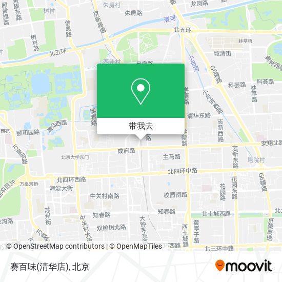 赛百味(清华店)地图