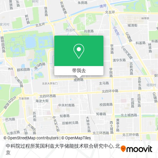 中科院过程所英国利兹大学储能技术联合研究中心地图