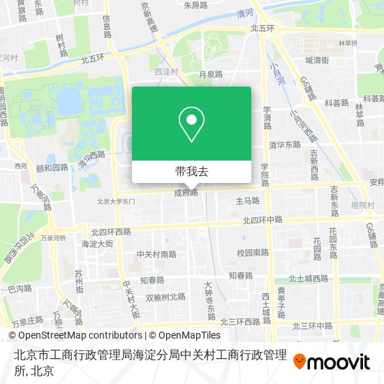 北京市工商行政管理局海淀分局中关村工商行政管理所地图