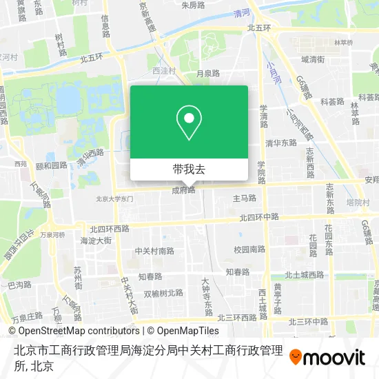 北京市工商行政管理局海淀分局中关村工商行政管理所地图