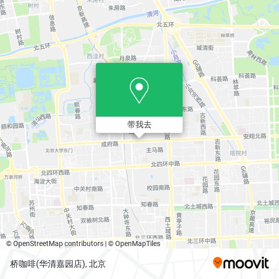 桥咖啡(华清嘉园店)地图