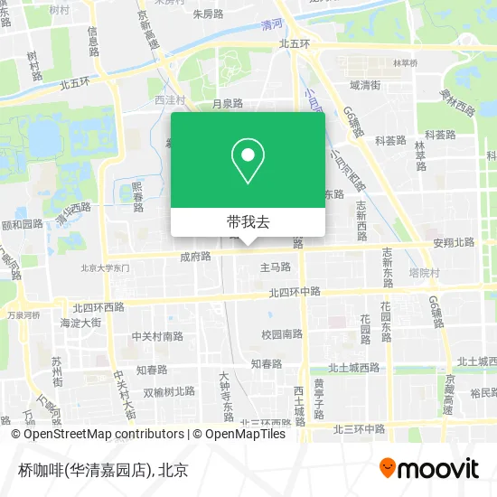 桥咖啡(华清嘉园店)地图