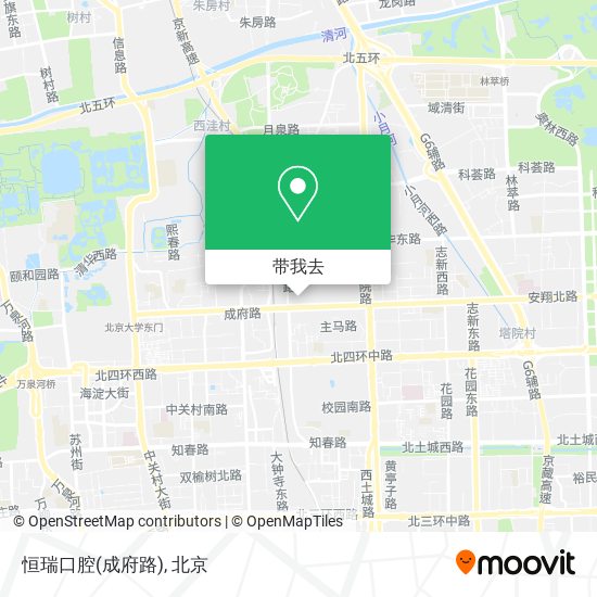 恒瑞口腔(成府路)地图