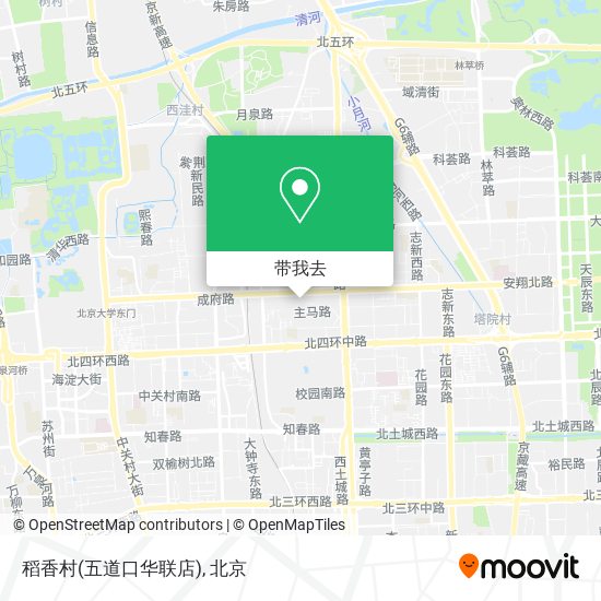 稻香村(五道口华联店)地图