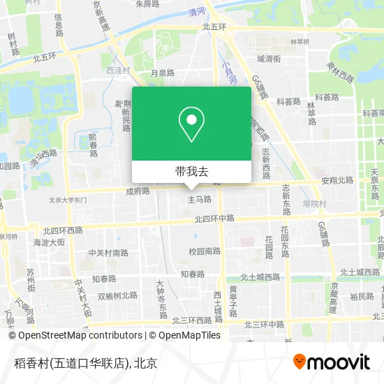 稻香村(五道口华联店)地图