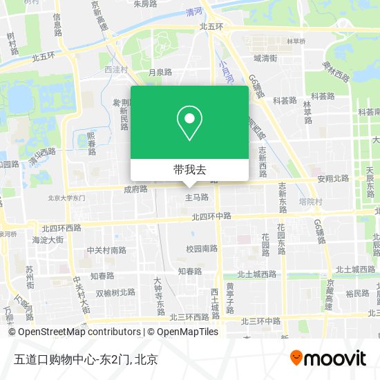 五道口购物中心-东2门地图