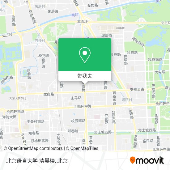 北京语言大学-清晏楼地图