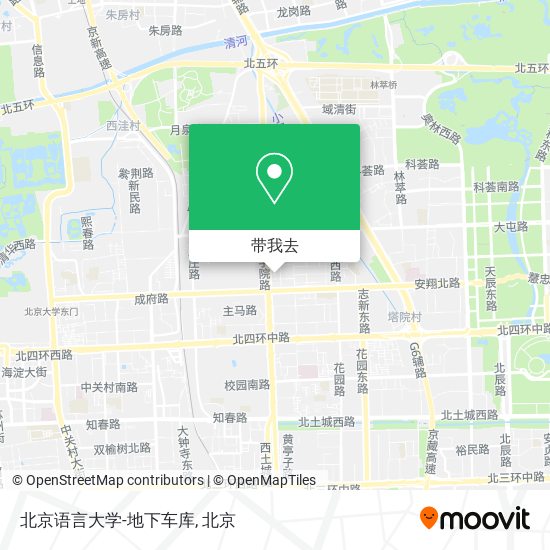 北京语言大学-地下车库地图
