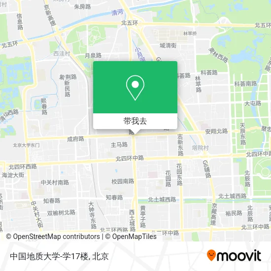 中国地质大学-学17楼地图