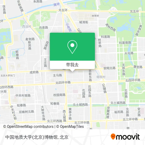 中国地质大学(北京)博物馆地图