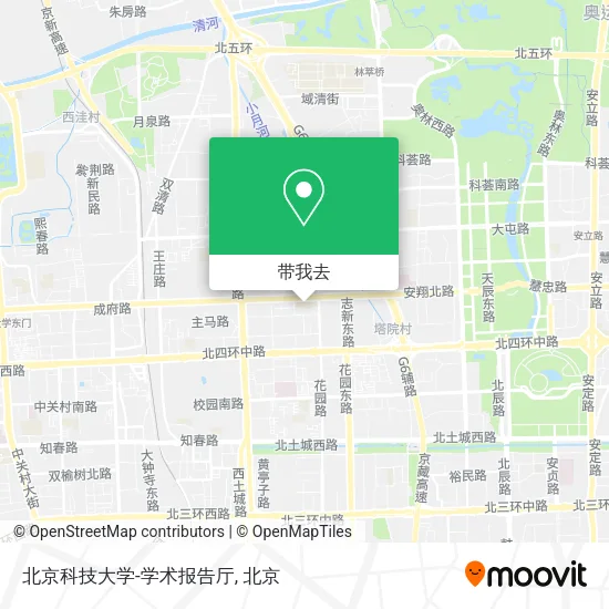 北京科技大学-学术报告厅地图