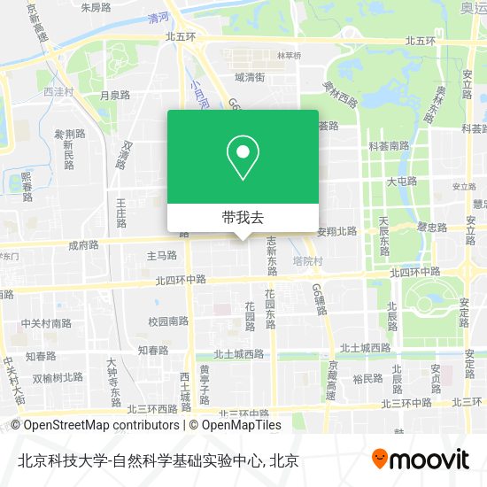 北京科技大学-自然科学基础实验中心地图