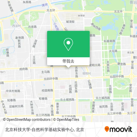 北京科技大学-自然科学基础实验中心地图