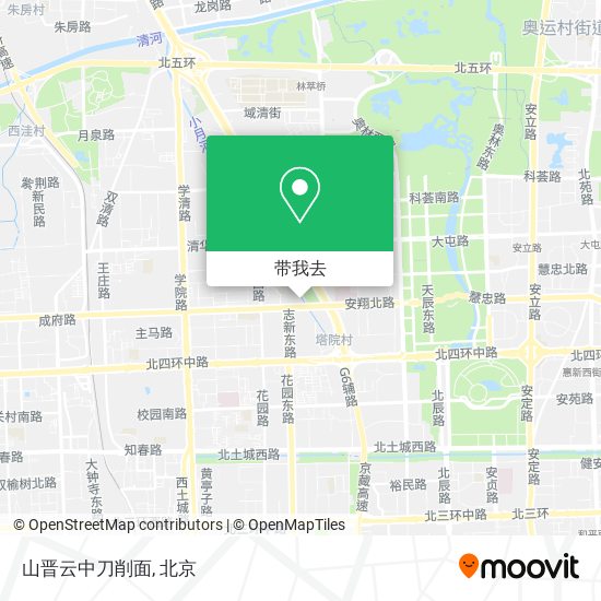 山晋云中刀削面地图