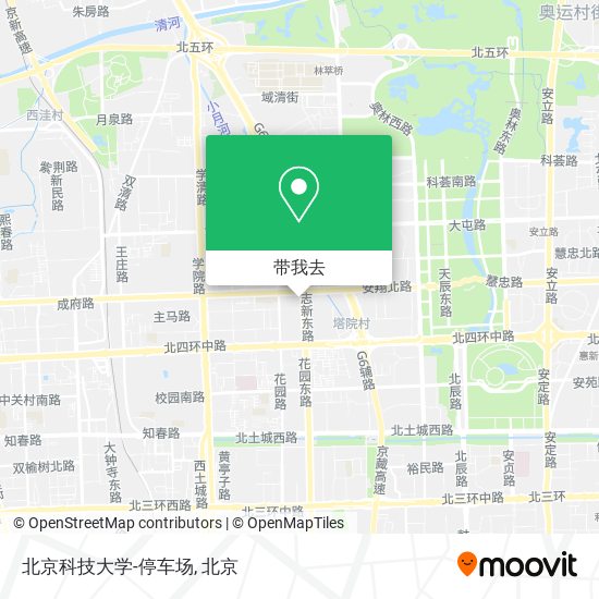 北京科技大学-停车场地图
