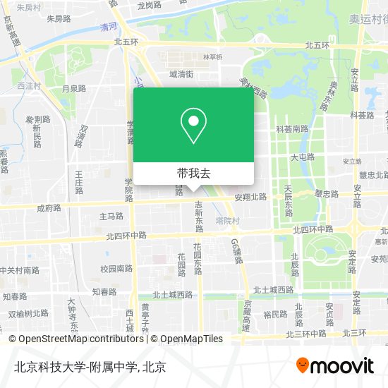 北京科技大学-附属中学地图