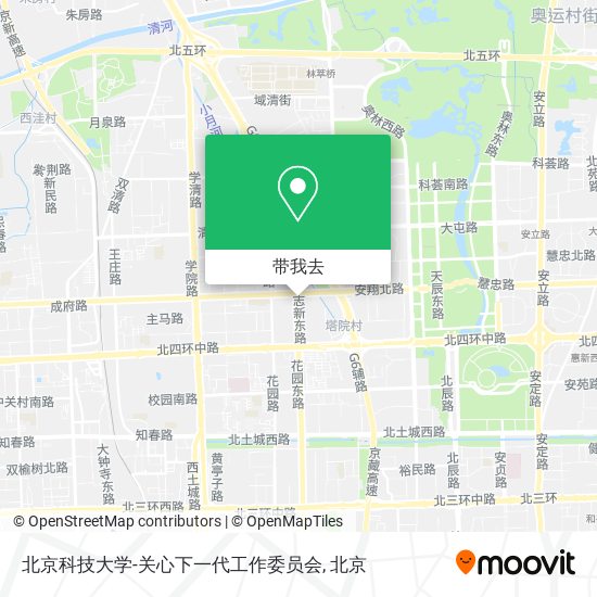 北京科技大学-关心下一代工作委员会地图