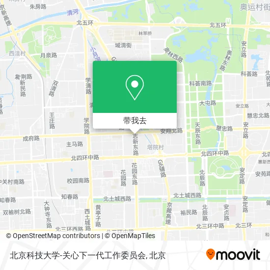 北京科技大学-关心下一代工作委员会地图