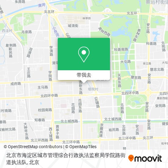北京市海淀区城市管理综合行政执法监察局学院路街道执法队地图